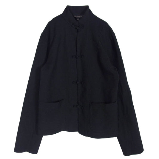 BLACK COMME des GARCONS ブラックコムデギャルソン AD2017 1Z-J004 チャイナ ジャケット ブラック系 S【中古】