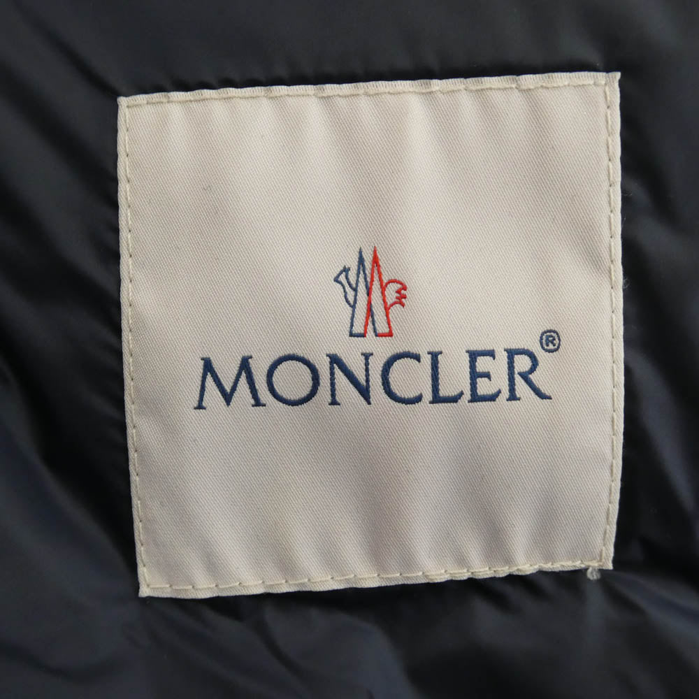 MONCLER モンクレール C10934830399 LIANE リアンヌ ロゴワッペン ダウン ベスト ダークネイビー系 1【中古】