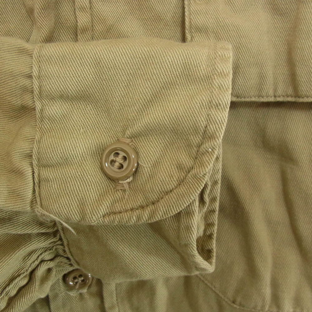ヴィンテージ 60s PENNEYS ペニーズ ワーク 長袖 シャツ カーキ系 サイズ表記無【中古】