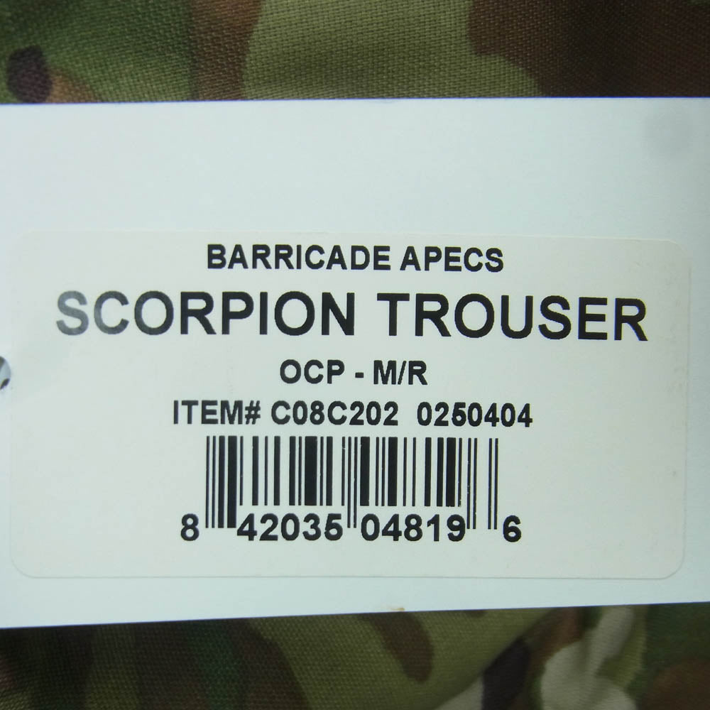 アメリカ空軍 United Join Forces Barricade APECS Scorpion Trousers パンツ カーキ系 グリーン系 ブラウン系 M【極上美品】【中古】