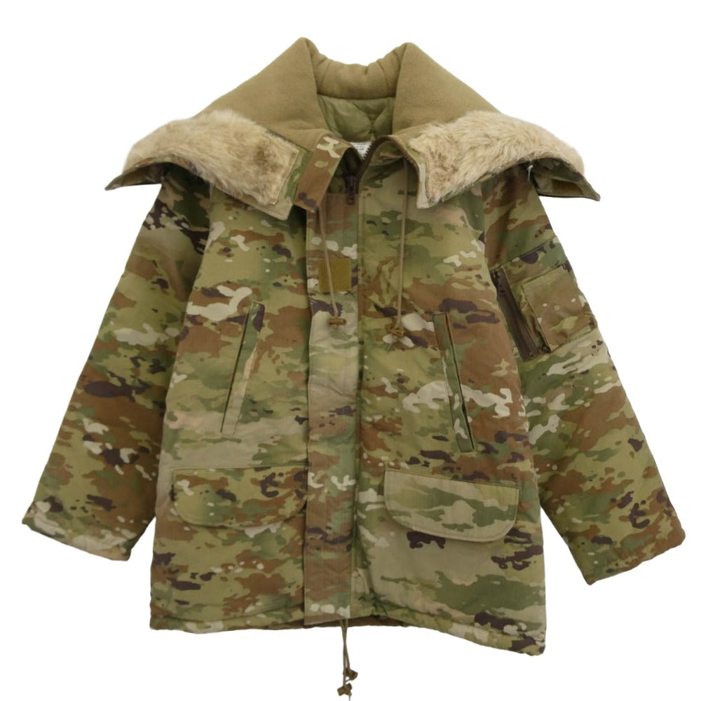 米軍 Dakota Outerwear OCP Insulated Parka 中綿 ジャケット カーキ系 マルチカラー系 XL【極上美品】【中古】
