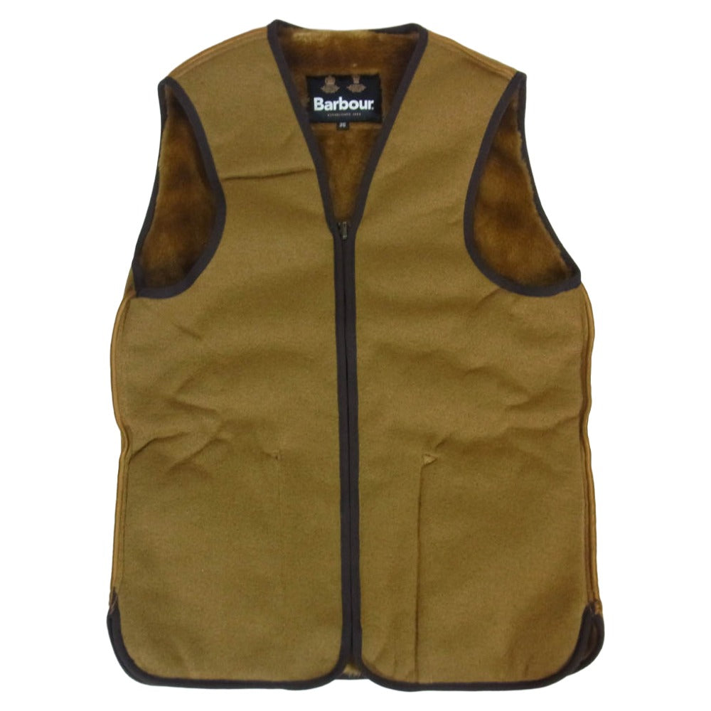 Barbour バブアー 232MLI0035 REVERSIBLE LINER FUR VEST リバーシブル ライナー ファー ベスト ブラウン系 36【中古】
