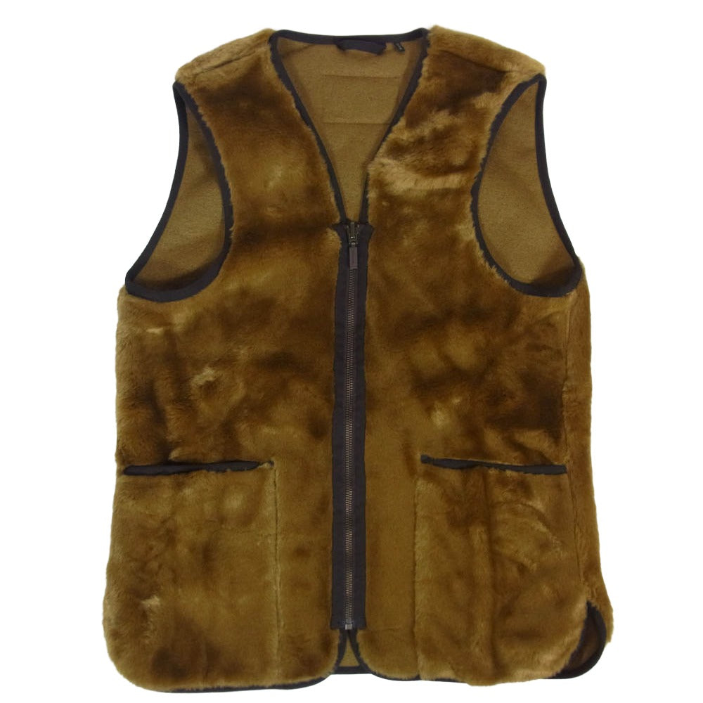 Barbour バブアー 232MLI0035 REVERSIBLE LINER FUR VEST リバーシブル ライナー ファー ベスト ブラウン系 36【中古】
