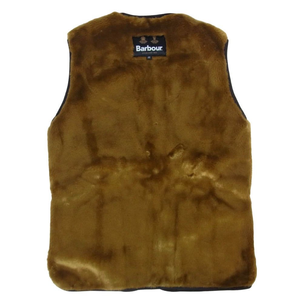 Barbour バブアー 232MLI0035 REVERSIBLE LINER FUR VEST リバーシブル ライナー ファー ベスト ブラウン系 36【中古】
