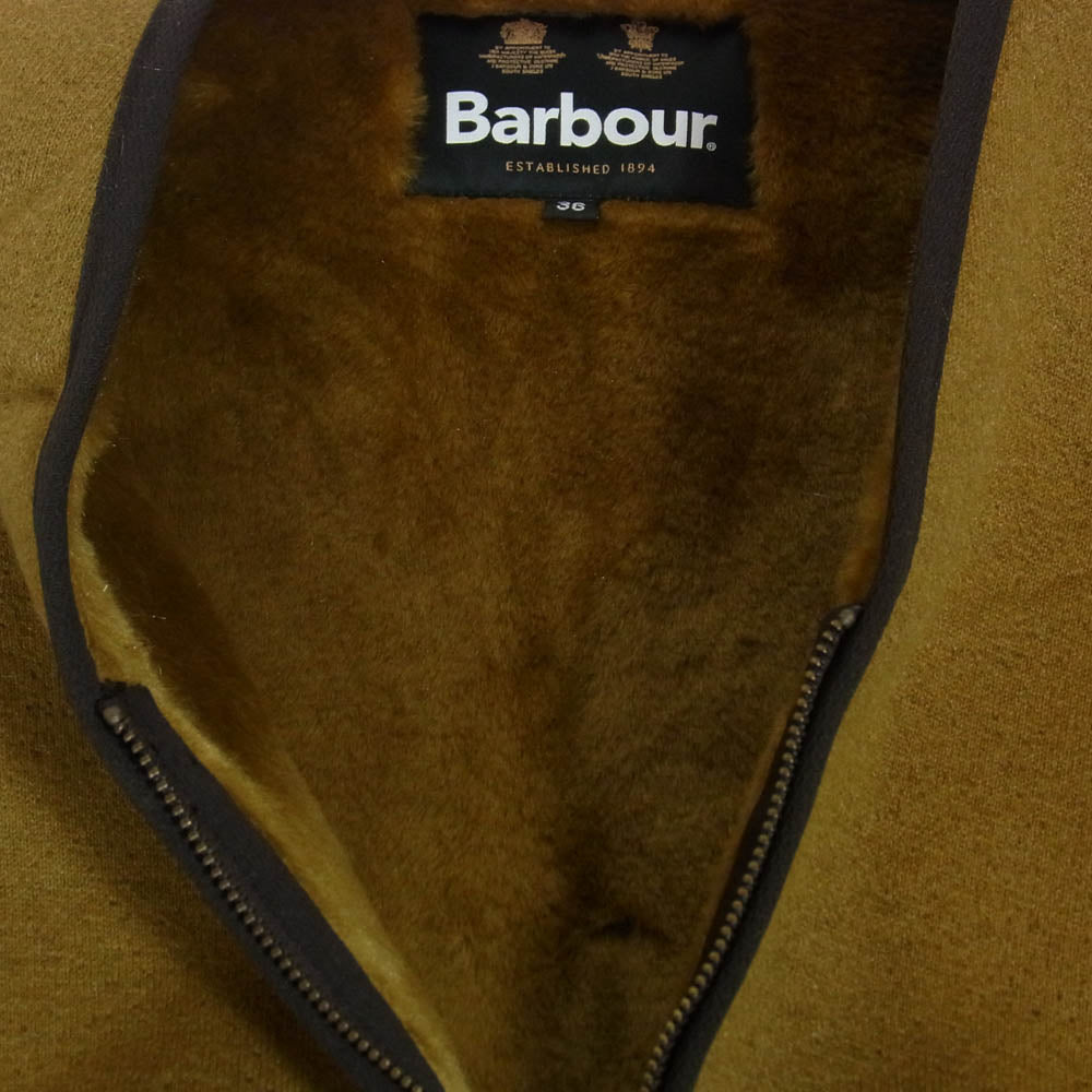 Barbour バブアー 232MLI0035 REVERSIBLE LINER FUR VEST リバーシブル ライナー ファー ベスト ブラウン系 36【中古】