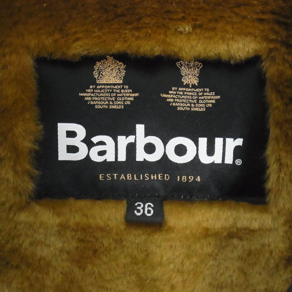 Barbour バブアー 232MLI0035 REVERSIBLE LINER FUR VEST リバーシブル ライナー ファー ベスト ブラウン系 36【中古】