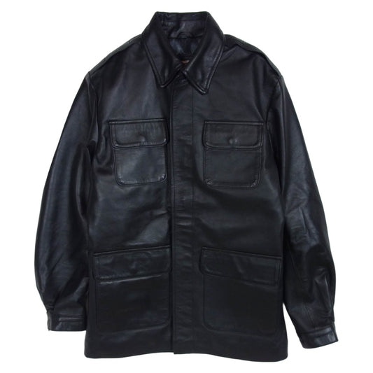 マックスケイディ ミッドナイトラン レザー ジャケット ブラック系 S【中古】