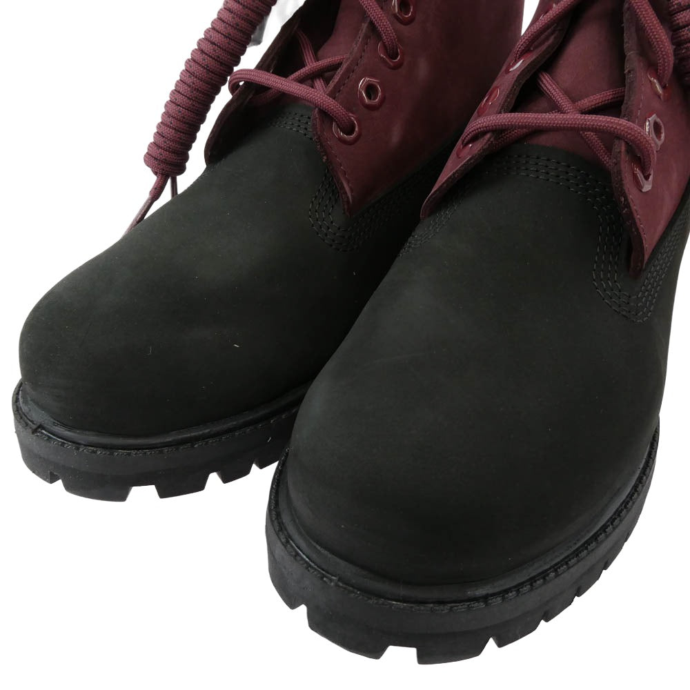 Timberland ティンバーランド TB 0A2P6W EJE 6INCH LACE WATERPROOF BOOT 6インチ ウォータープルーフ ブーツ ワインレッド系 8【極上美品】【中古】