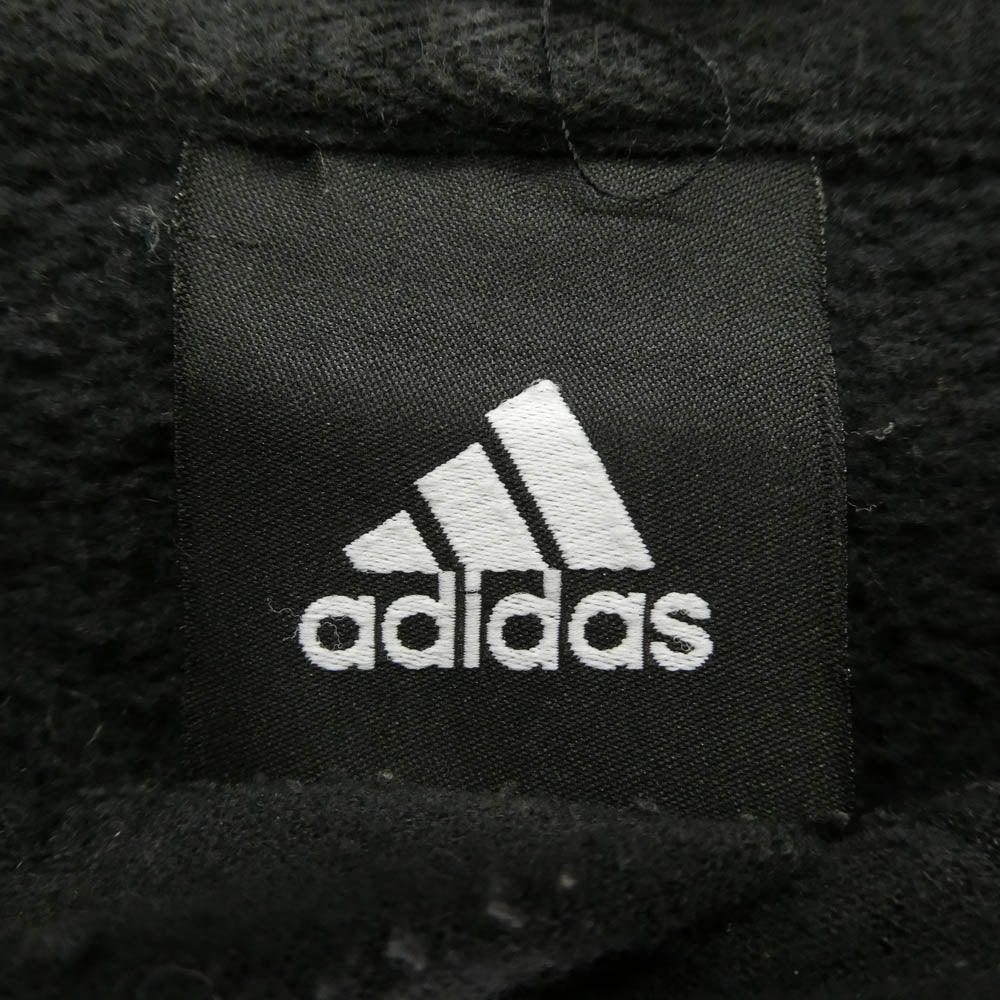 adidas アディダス × Chicago Bulls シカゴブルズ スウェット パーカー ビッグサイズ ブラック系 2XL【中古】