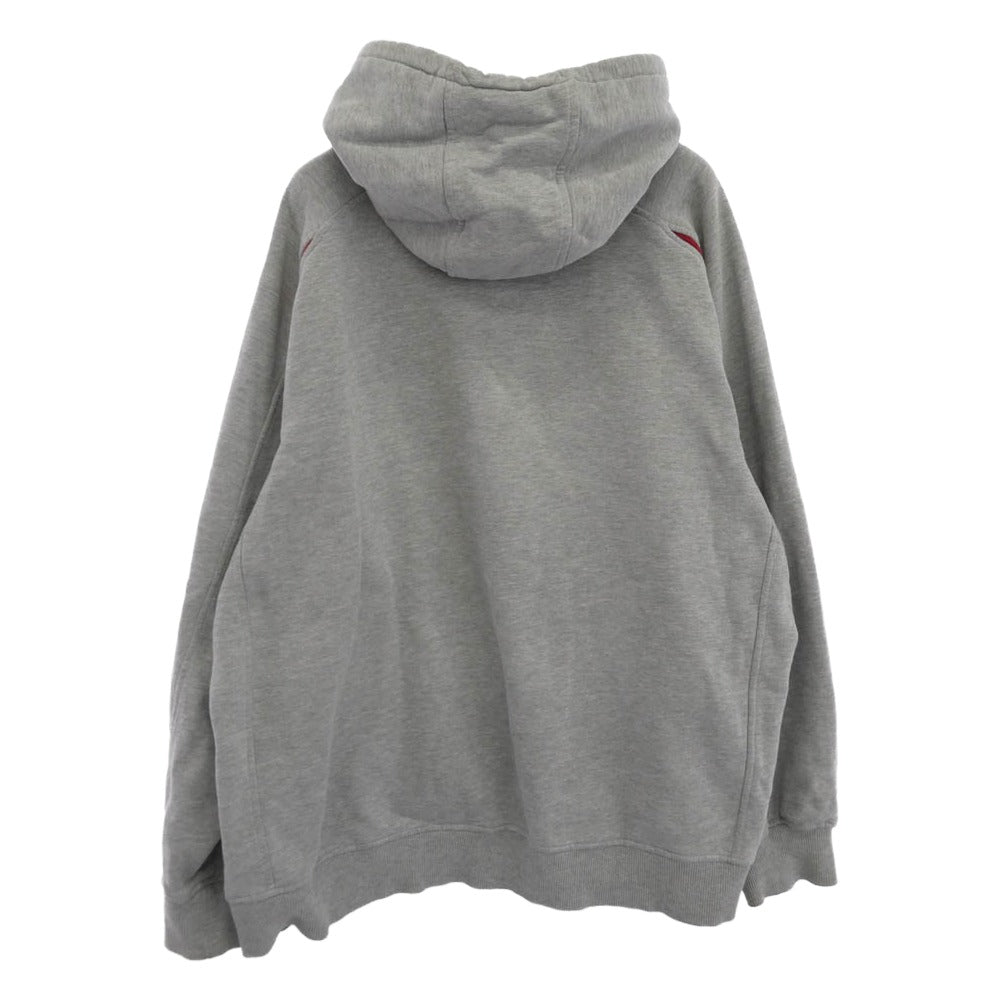 NIKE ナイキ NIKE TWAM USC ナイキチームタグ 2トーン 切替し スウェット パーカー グレー系 L【中古】