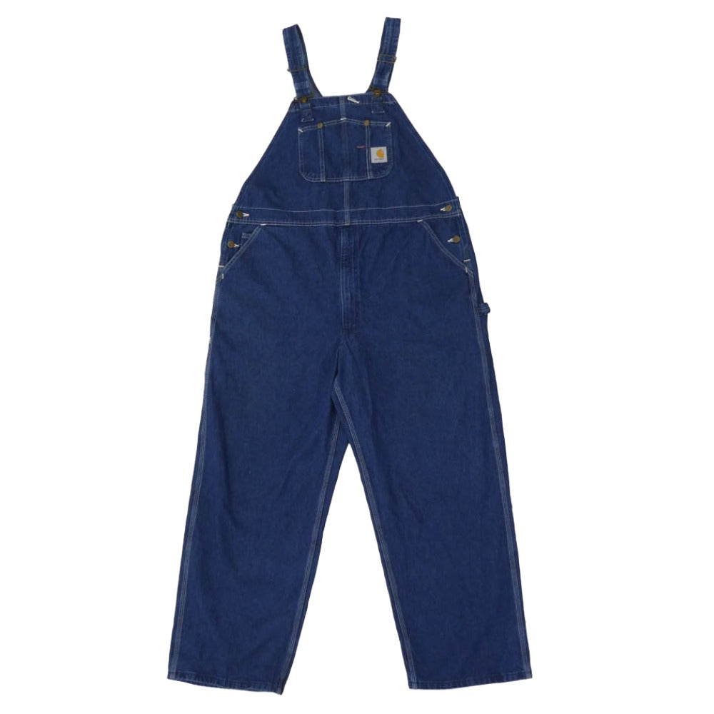 Carhartt カーハート 90s ヴィンテージ USA製 デニム オーバーオール サロペット インディゴブルー系【中古】