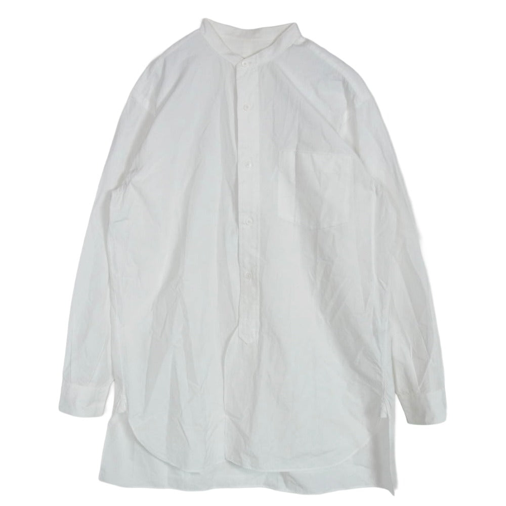 COMOLI コモリ M01-02002 バンドカラーシャツ コモリシャツ ホワイト系 1【中古】