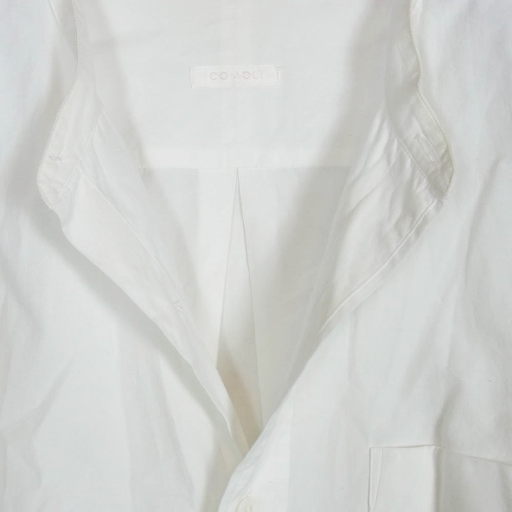 COMOLI コモリ M01-02002 バンドカラーシャツ コモリシャツ ホワイト系 1【中古】