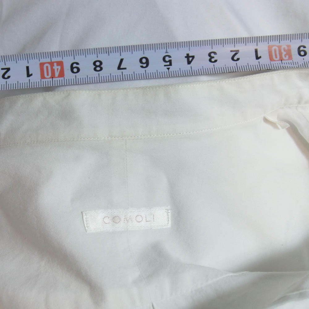 COMOLI コモリ M01-02002 バンドカラーシャツ コモリシャツ ホワイト系 1【中古】