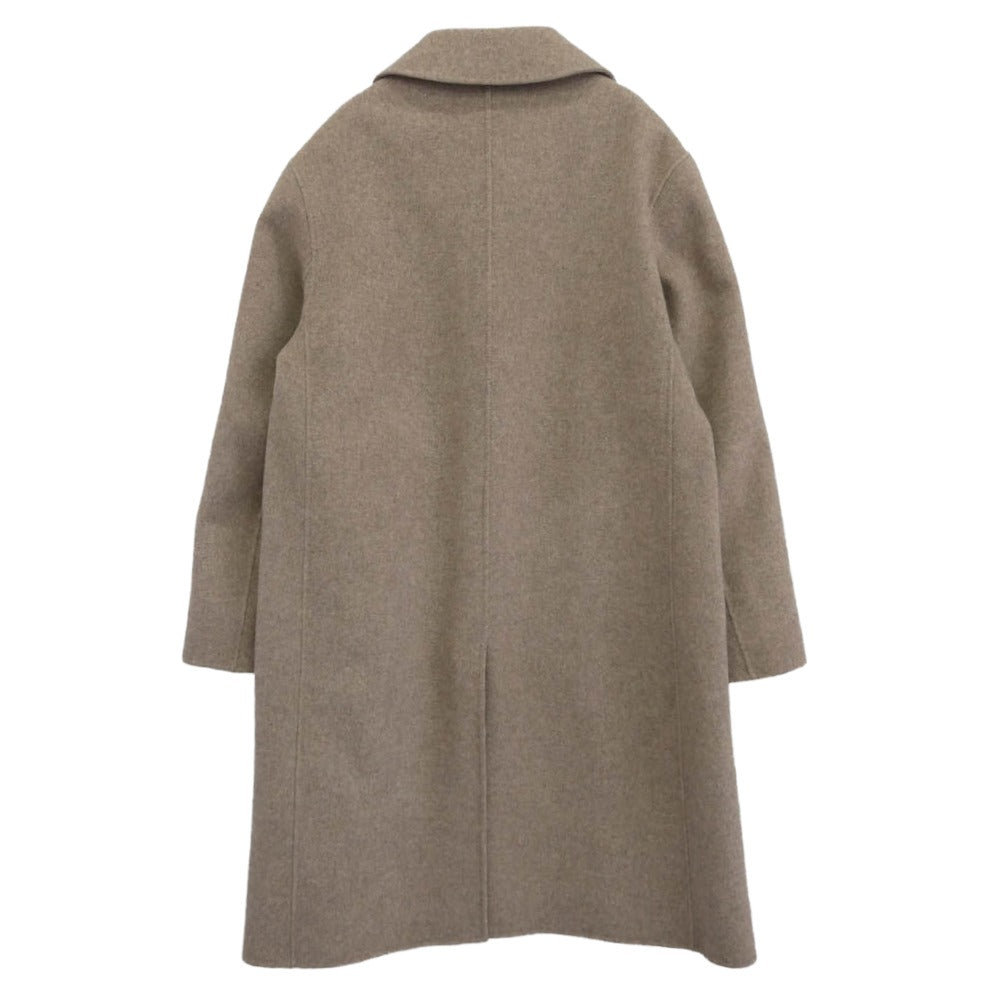 DESIGNWORKS デザインワークス 3470000000 ウールダブルフェイス バルカラーコート ベージュ系 48【美品】【中古】