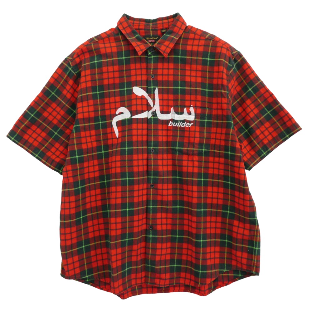Supreme シュプリーム 23SS 23SS S/S Flannel Shirt 半袖 チェック フランネル シャツ レッド系 XL【中古】 Supreme シュプリーム 23SS 23SS S/S Flannel Shirt 半袖 チェック