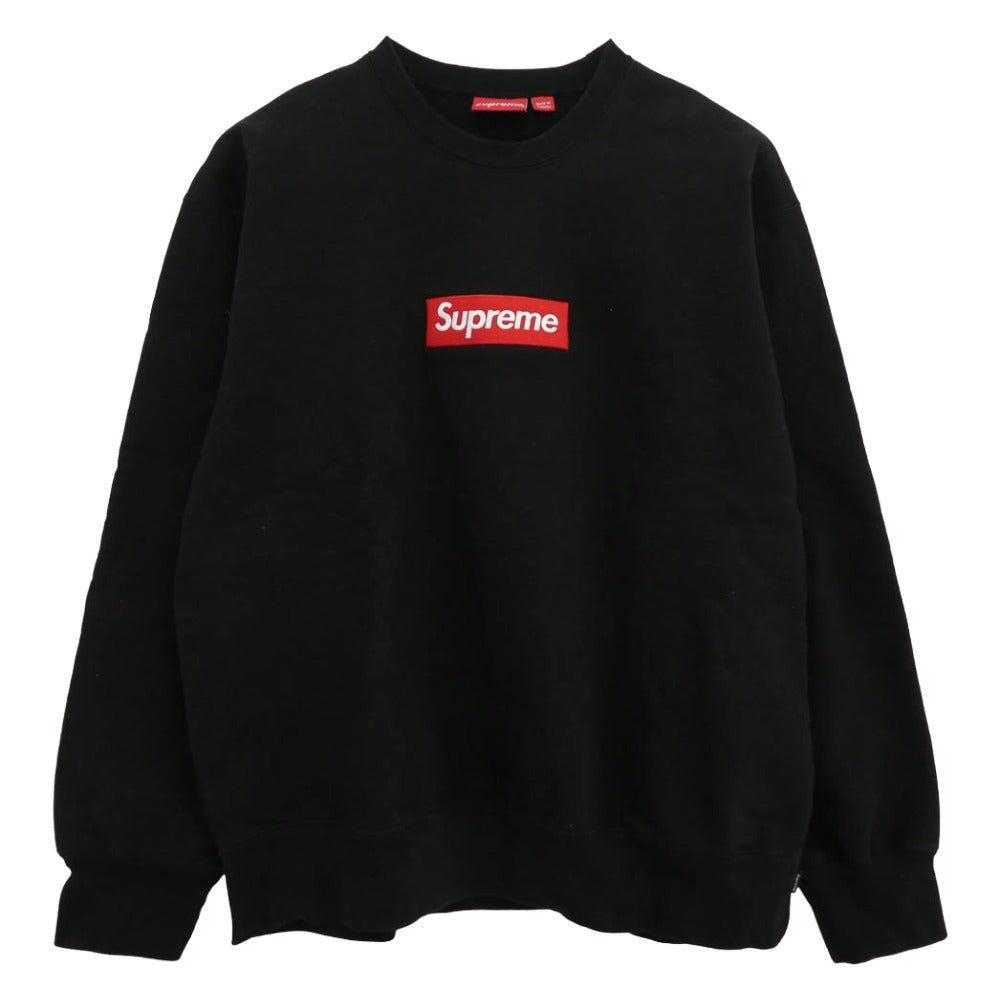Supreme シュプリーム 22AW box logo crewneck ボックスロゴ クルーネック スウェット ブラック系 XL【中古】