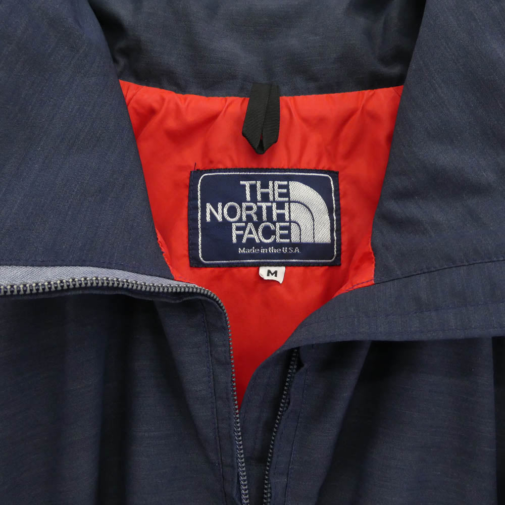 THE NORTH FACE ノースフェイス 90s USA製 ハーフジット ブルゾン ジャケット TALON ZIP タロン ジップ ネイビー系 レッド系 M【中古】