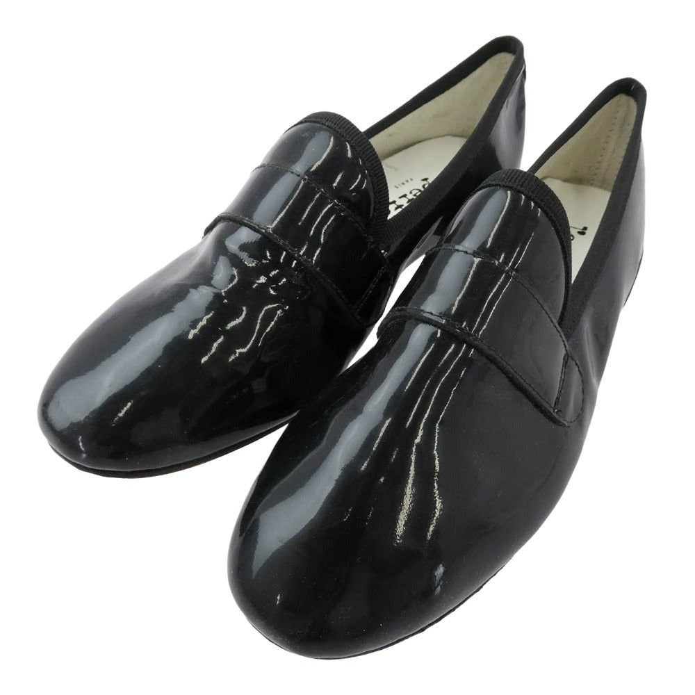 repetto レペット エナメル ドレスシューズ ローファー ブラック系 36【中古】