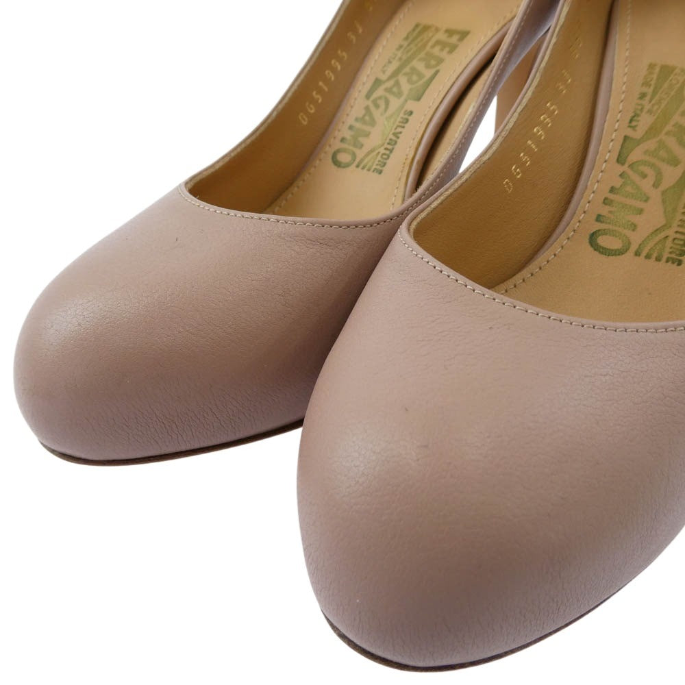 Salvatore Ferragamo サルヴァトーレフェラガモ ハイヒール レザー パンプス ピンク系 4.5【中古】