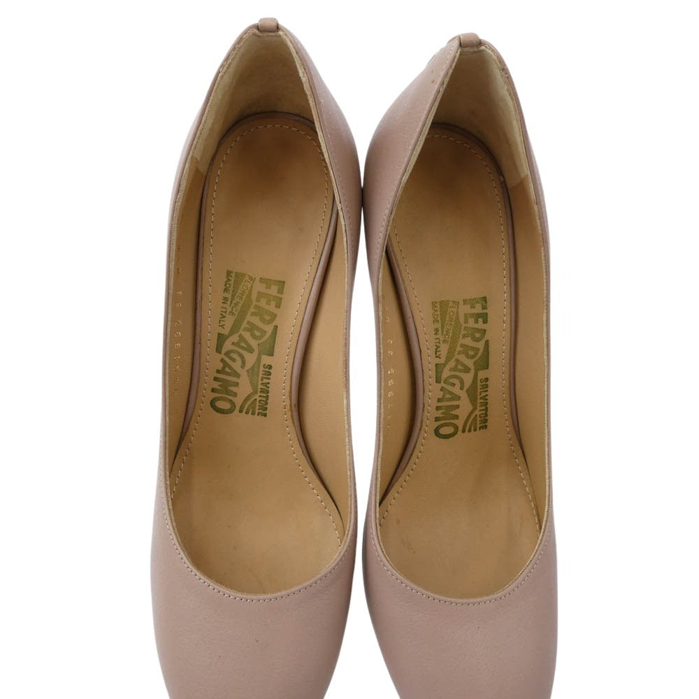 Salvatore Ferragamo サルヴァトーレフェラガモ ハイヒール レザー パンプス ピンク系 4.5【中古】