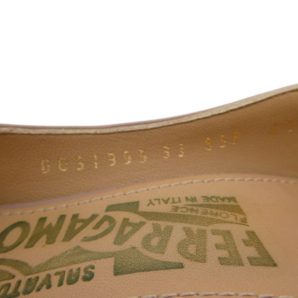 Salvatore Ferragamo サルヴァトーレフェラガモ ハイヒール レザー パンプス ピンク系 4.5【中古】