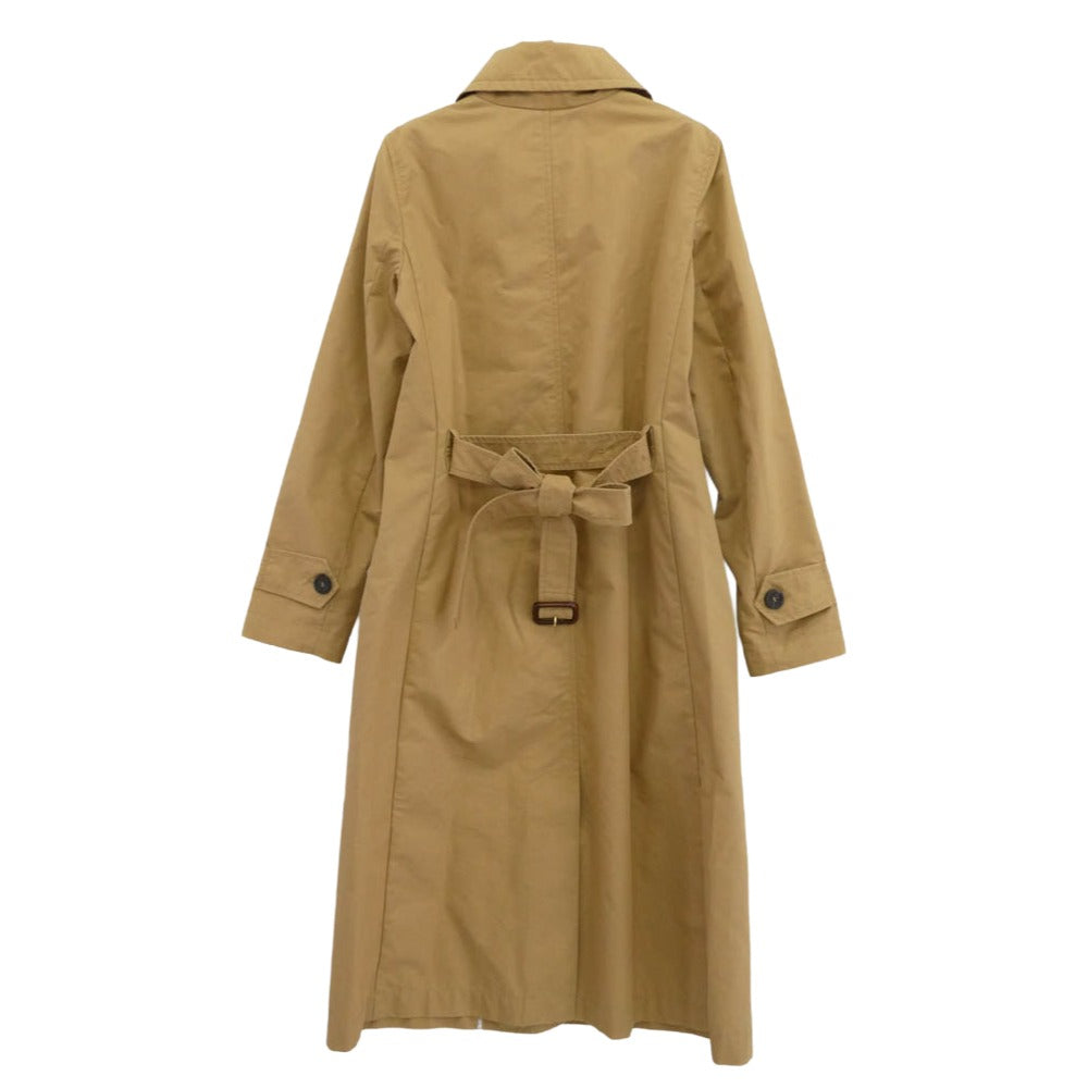 MAX MARA マックスマーラ weekend ウィークエンド 比翼 シングル トレンチ コート ライトブラウン系 36【中古】