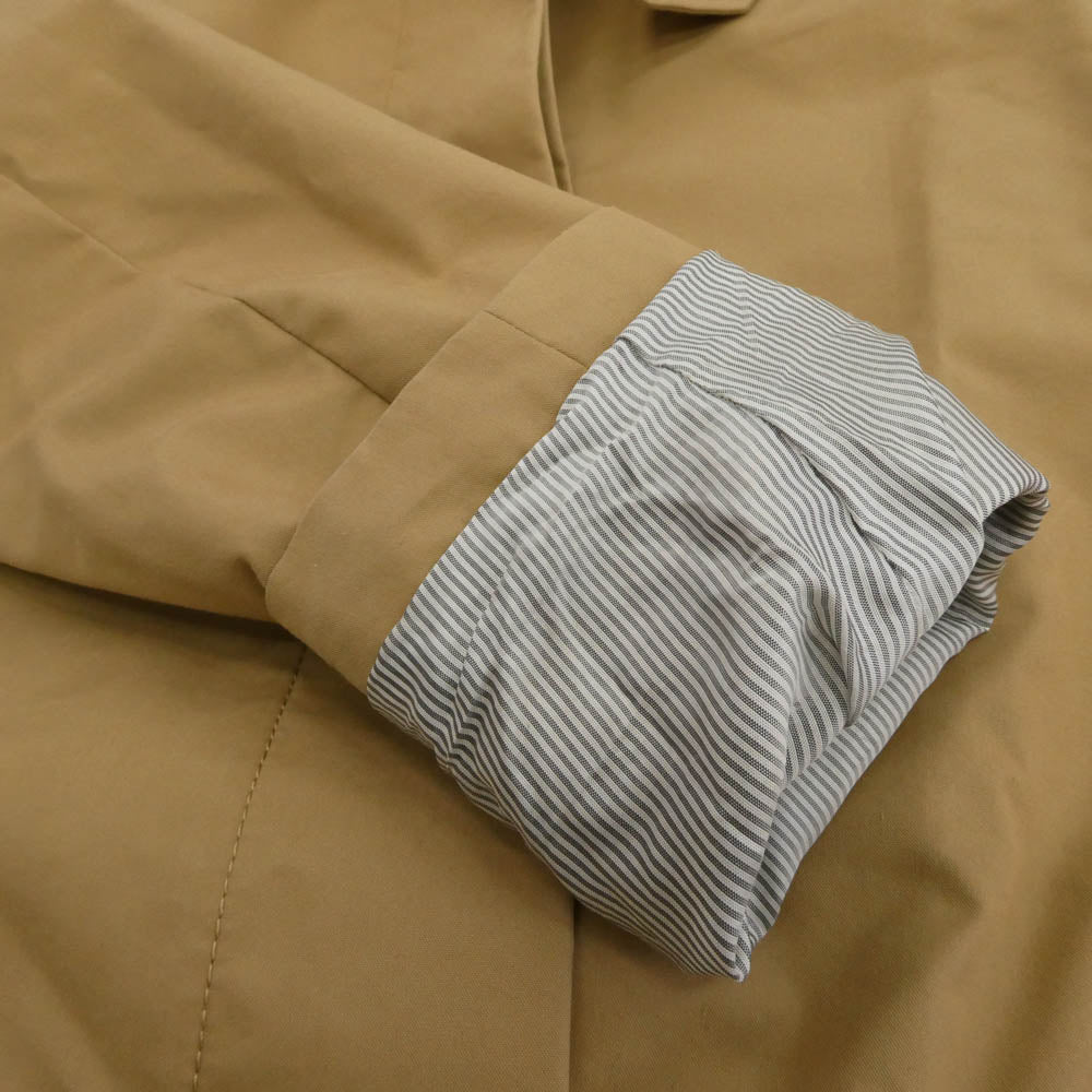 MAX MARA マックスマーラ weekend ウィークエンド 比翼 シングル トレンチ コート ライトブラウン系 36【中古】