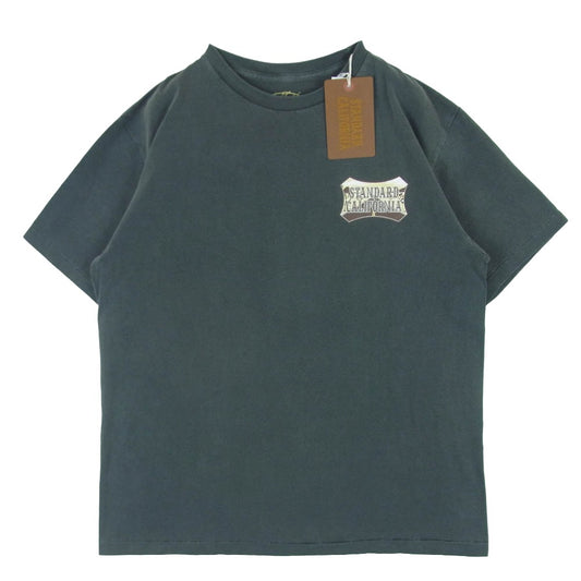 STANDARD CALIFORNIA スタンダードカリフォルニア 22SS SD Hit The Road Shield Logo T シールドロゴ Tシャツ 半袖 カットソー グレー系 BLACK (01) L 04【新古品】【未使用】【中古】