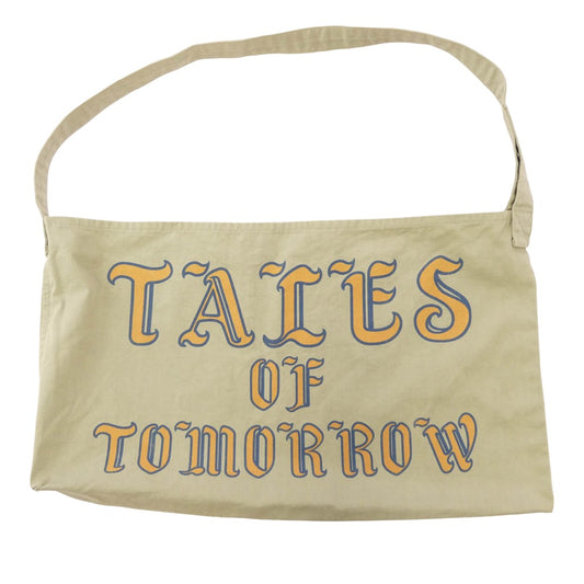 AT LAST アットラスト news paper bag ニュースペーパー バッグ ショルダー ベージュ系【中古】