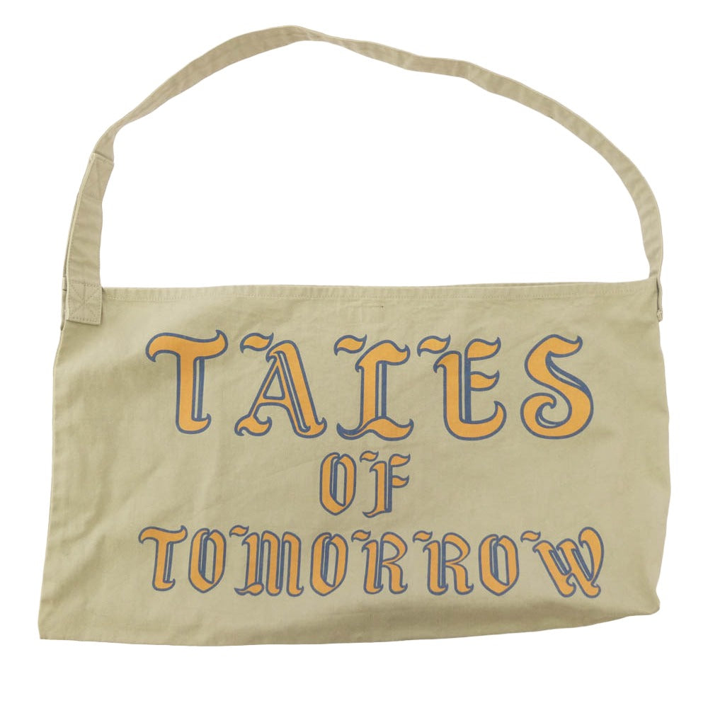AT LAST アットラスト news paper bag ニュースペーパー バッグ ショルダー ベージュ系【中古】