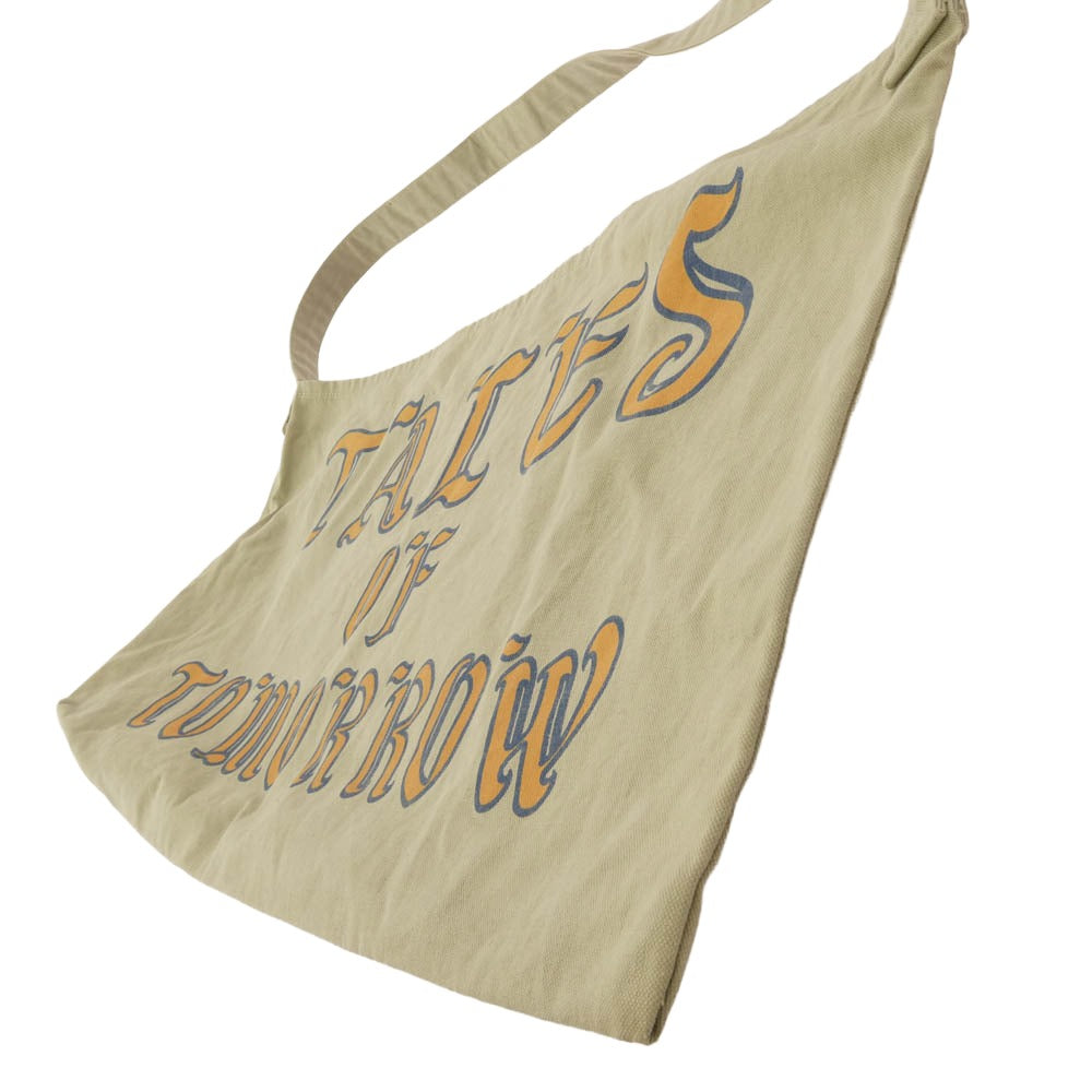 AT LAST アットラスト news paper bag ニュースペーパー バッグ ショルダー ベージュ系【中古】