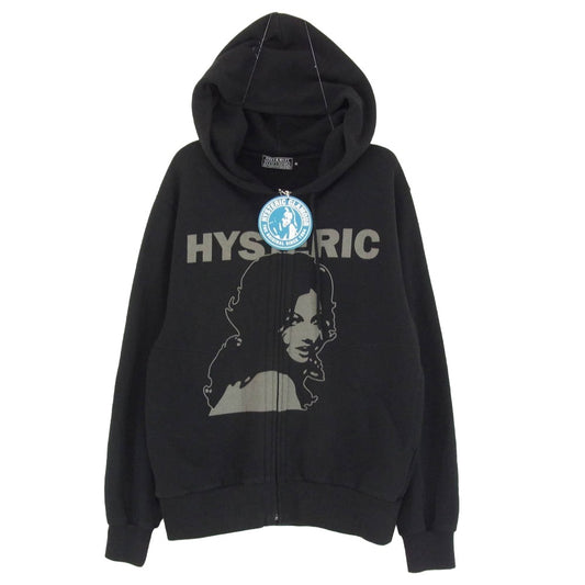 HYSTERIC GLAMOUR ヒステリックグラマー 23SS 02231CF07 HGAS WOMAN HEAD Zip up ウーマン ヘッド ジップアップ パーカー ブラック系 M【中古】