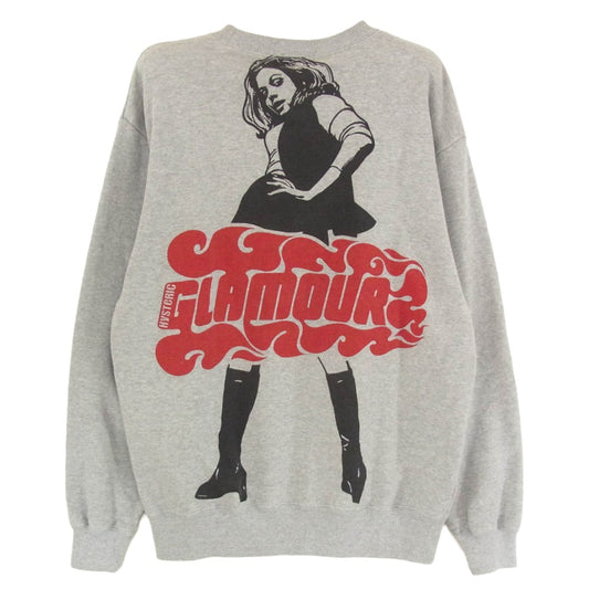 HYSTERIC GLAMOUR ヒステリックグラマー 02203CS14 VIXEN GIRL ビクセンガールプリント クルーネック スウェット トレーナー グレー系 M【極上美品】【中古】