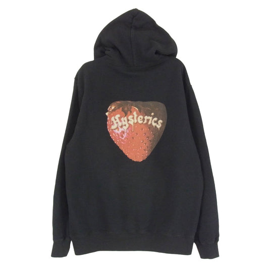 HYSTERIC GLAMOUR ヒステリックグラマー 25AW 02253CF12 SKULL BERRY スカル プルオーバー フーディー パーカー ブラック系 M【極上美品】【中古】