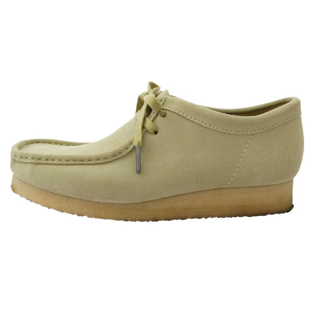 Clarks クラークス Wallabee Maple Suede ワラビー メープルスエード シューズ ベージュ系 UK8【中古】