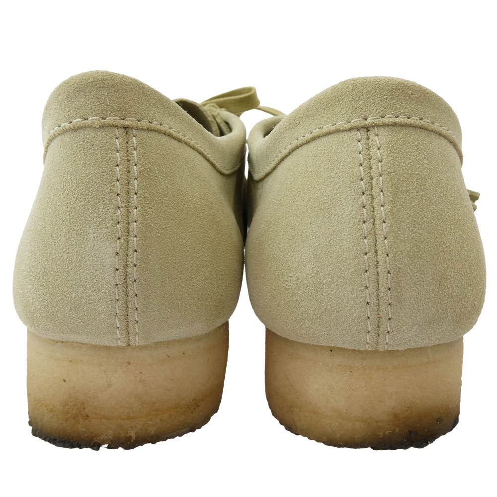Clarks クラークス Wallabee Maple Suede ワラビー メープルスエード シューズ ベージュ系 UK8【中古】