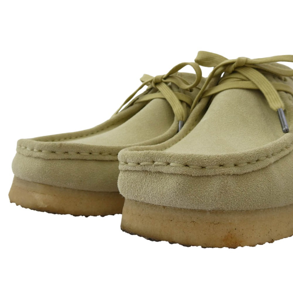 Clarks クラークス Wallabee Maple Suede ワラビー メープルスエード シューズ ベージュ系 UK8【中古】