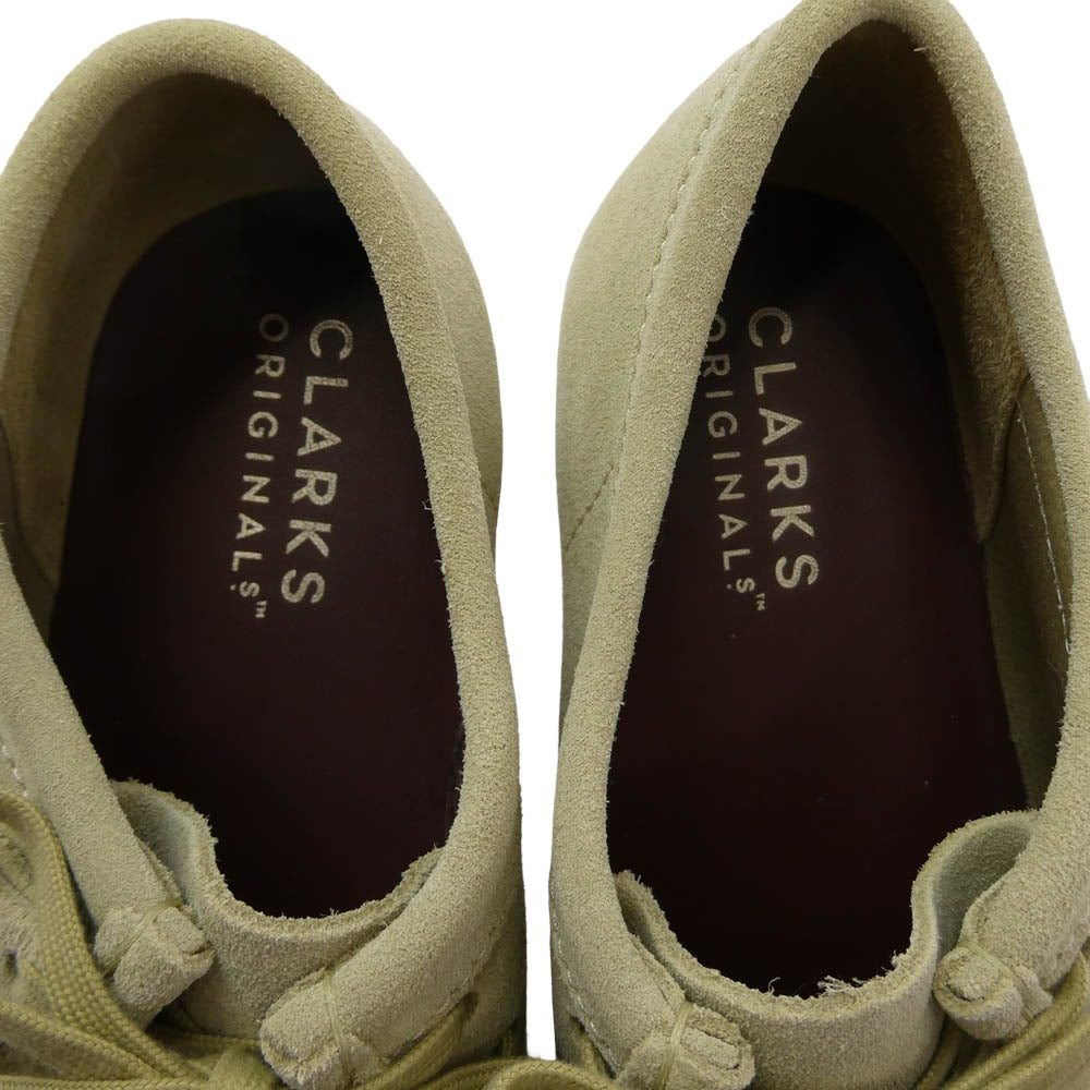 Clarks クラークス Wallabee Maple Suede ワラビー メープルスエード シューズ ベージュ系 UK8【中古】