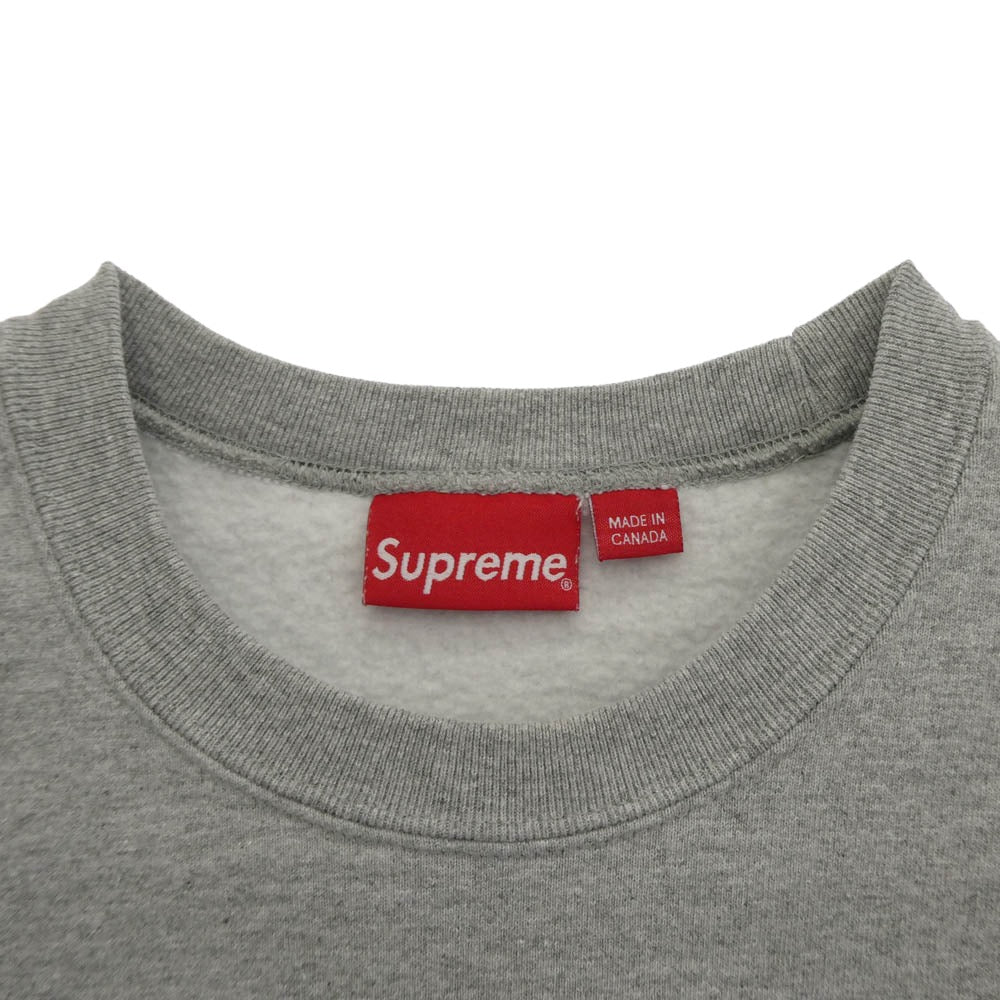 Supreme シュプリーム 22AW Box Logo Crewneck ボックスロゴ クルーネック スウェット グレー系 M【美品】【中古】