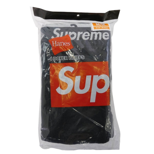 Supreme シュプリーム 25AW Hanes Boxer Brief 4Pack B ヘインズ ボクサーブリーフ 4パックセット ブラック系 M【新古品】【未使用】【中古】