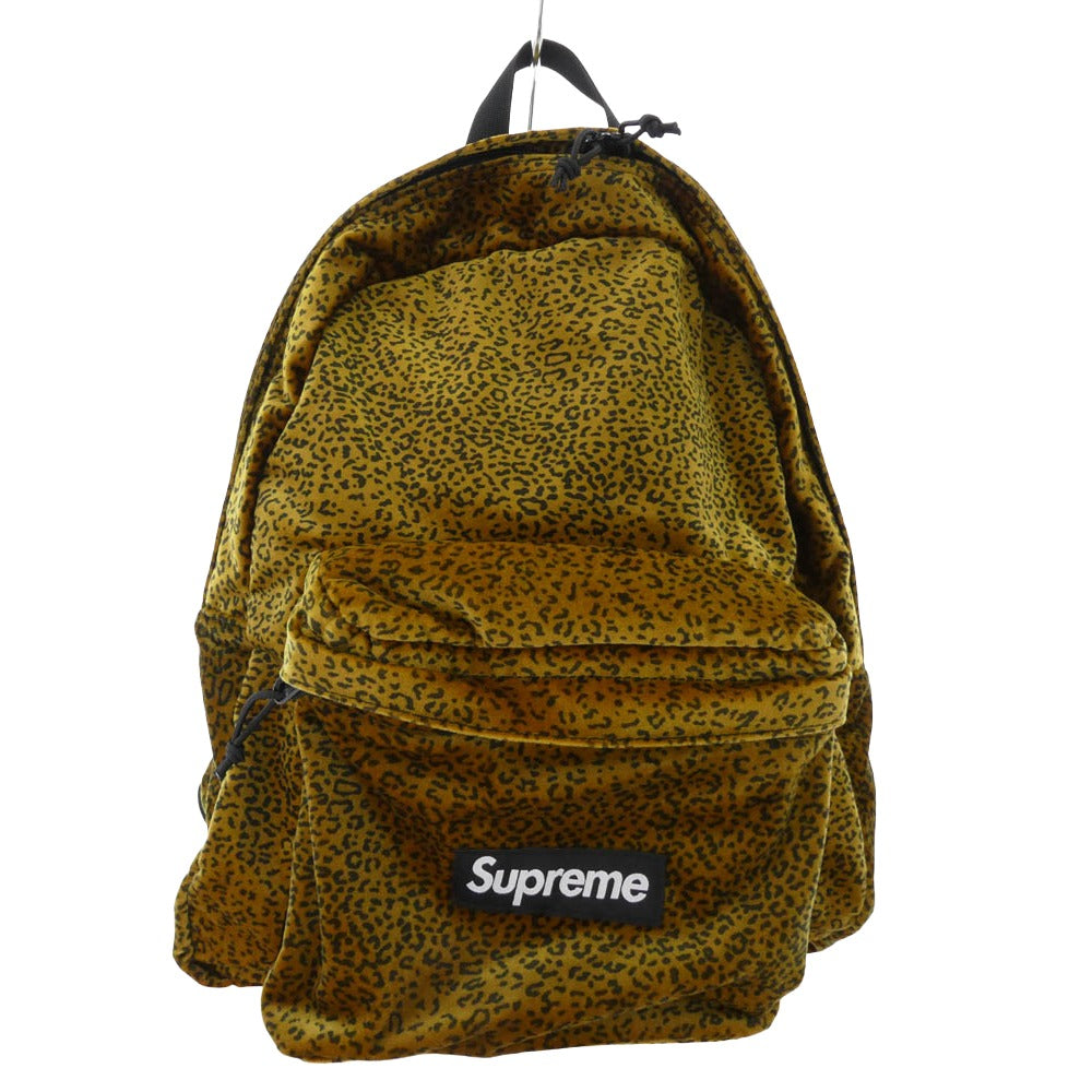 Supreme シュプリーム 25AW Velvet Backpack Tan Leopard ベルベット バックパック レオパード リュック バッグ マルチカラー系【新古品】【未使用】【中古】