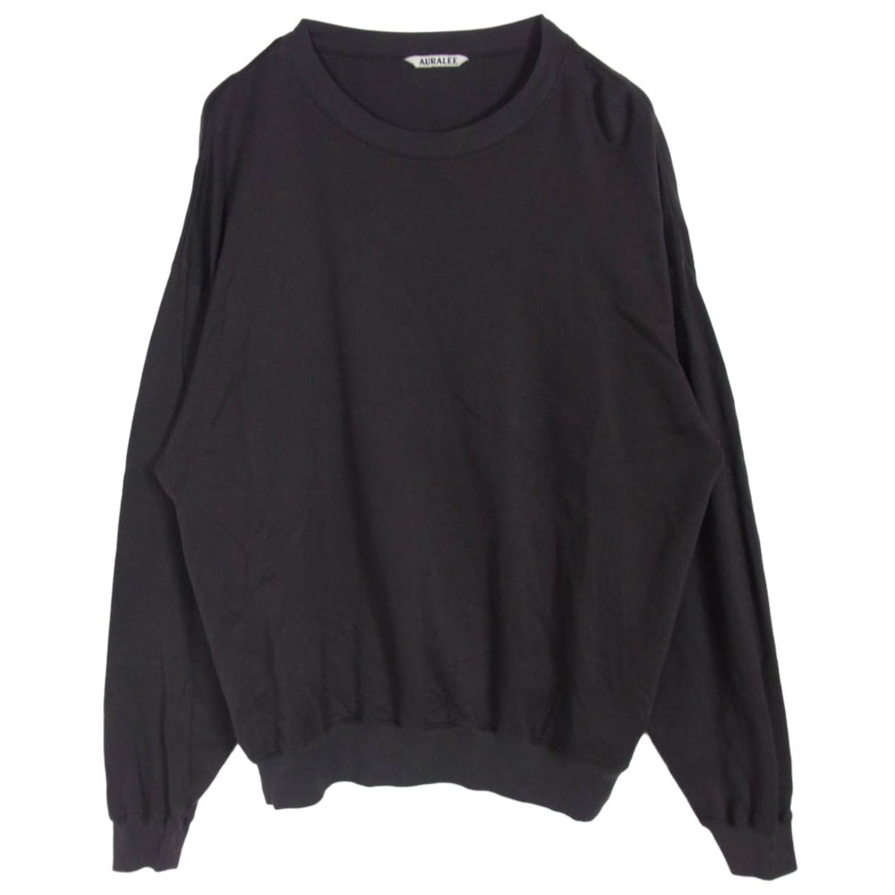 AURALEE オーラリー 24AW A24AP02CU SUPER HIGH GAUGE SWEAT P/O スーパーハイゲージ スウェット プルオーバー チャコール系 4【中古】