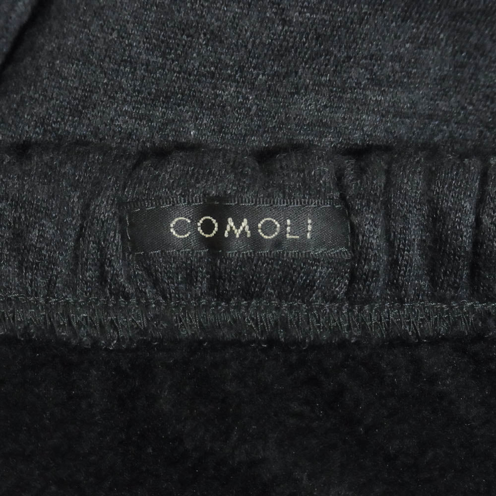 COMOLI コモリ 23AW Y03-05020 W/C/Si ウール コットン シルク スウェットパンツ ダークグレー系 2【中古】