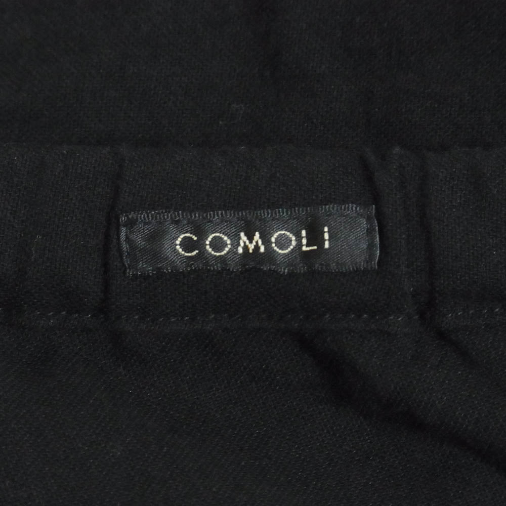 COMOLI コモリ 25SS B01-03010 オックス ドローストリング パンツ ブラック系 2【中古】