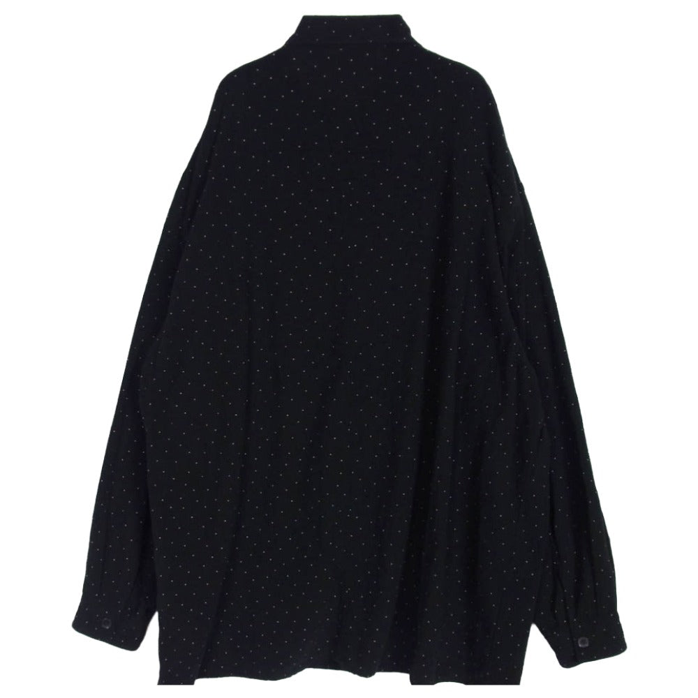 COMOLI コモリ 24SS Z01-01029 シルクノイル ドット シャツジャケット ブラック系 3【中古】