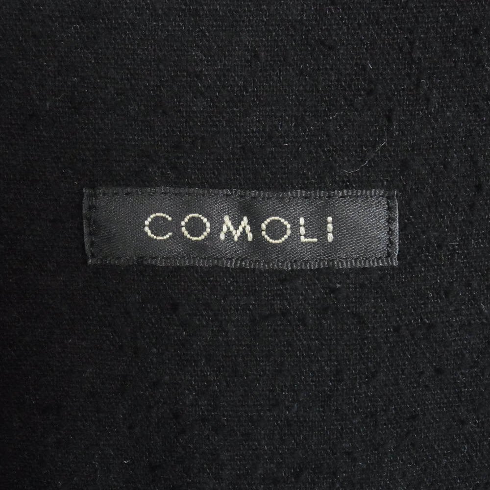 COMOLI コモリ 24SS Z01-01029 シルクノイル ドット シャツジャケット ブラック系 3【中古】
