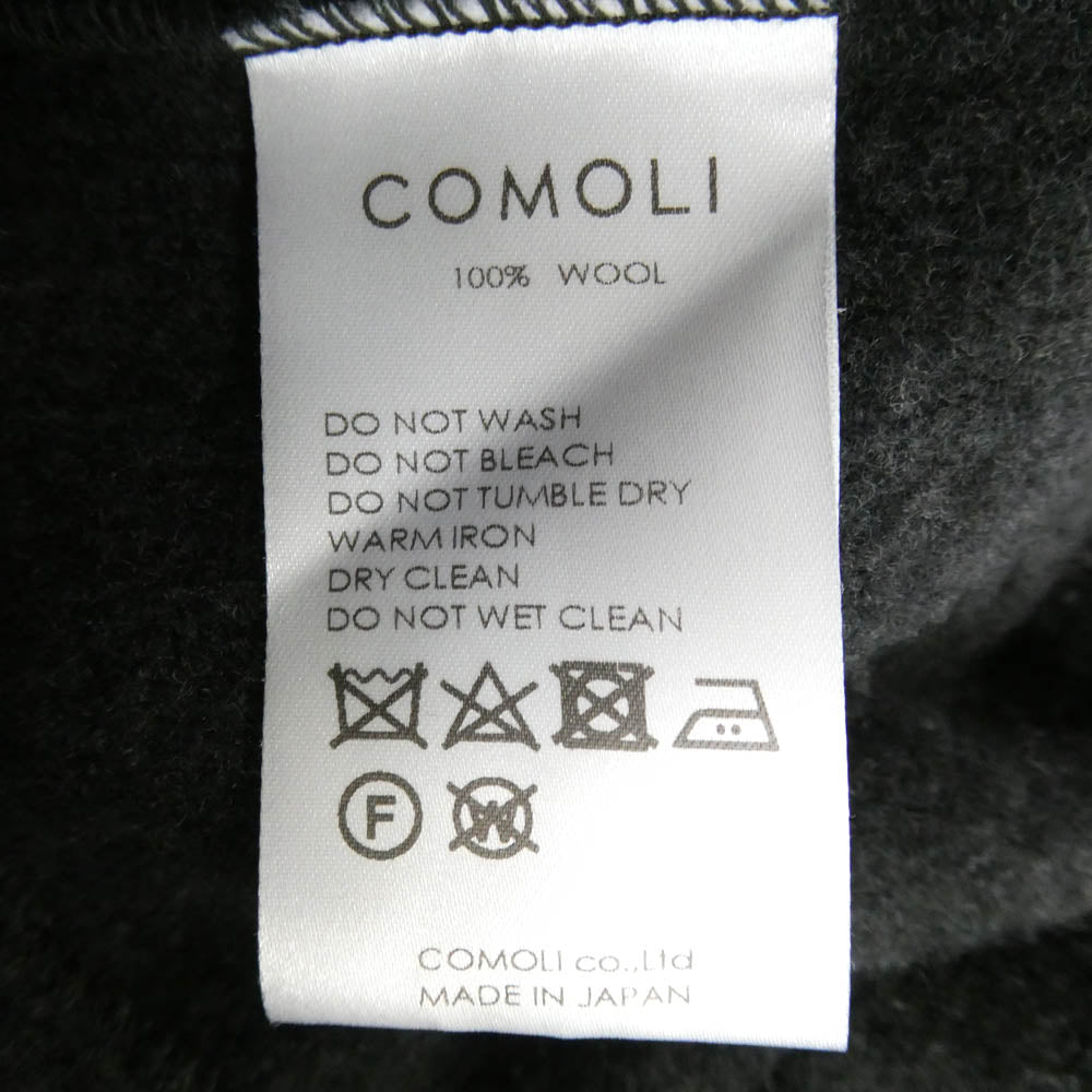 COMOLI コモリ 22AW W03-05021 ウールフェルトパーカー CHARCOAL チャコール チャコール系 3【中古】