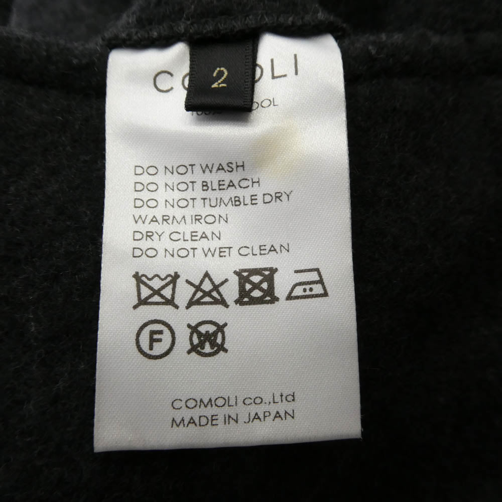 COMOLI コモリ 22AW W03-05022 ウールフェルトパンツ CHARCOAL チャコール チャコール系 2【中古】