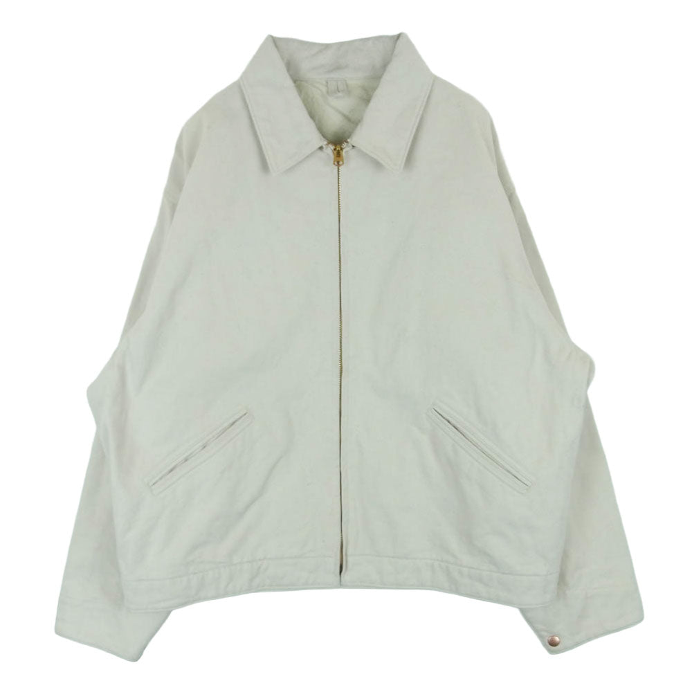 COMOLI コモリ 25AW C03-01032 コットン ツイル ジップ ショート ジャケット オフホワイト系【中古】